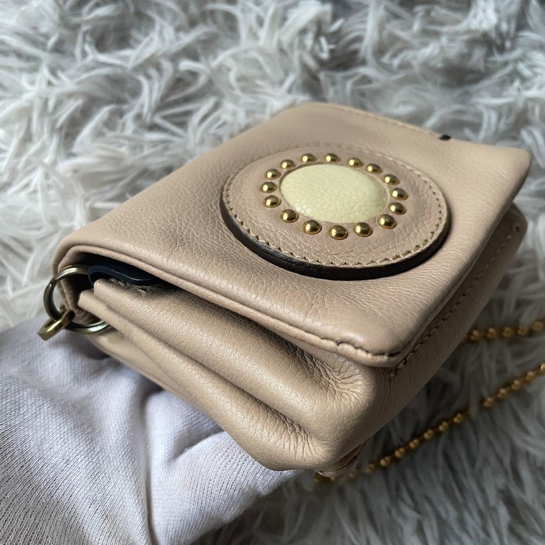 【未使用級】モキップ ミニパース ショルダーウォレット ガルーシャ