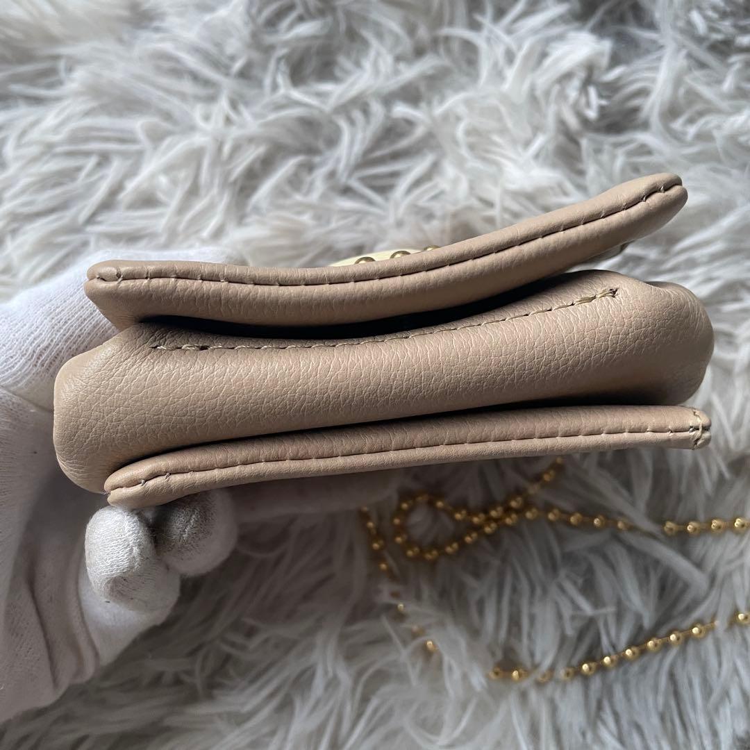 【未使用級】モキップ ミニパース ショルダーウォレット ガルーシャ