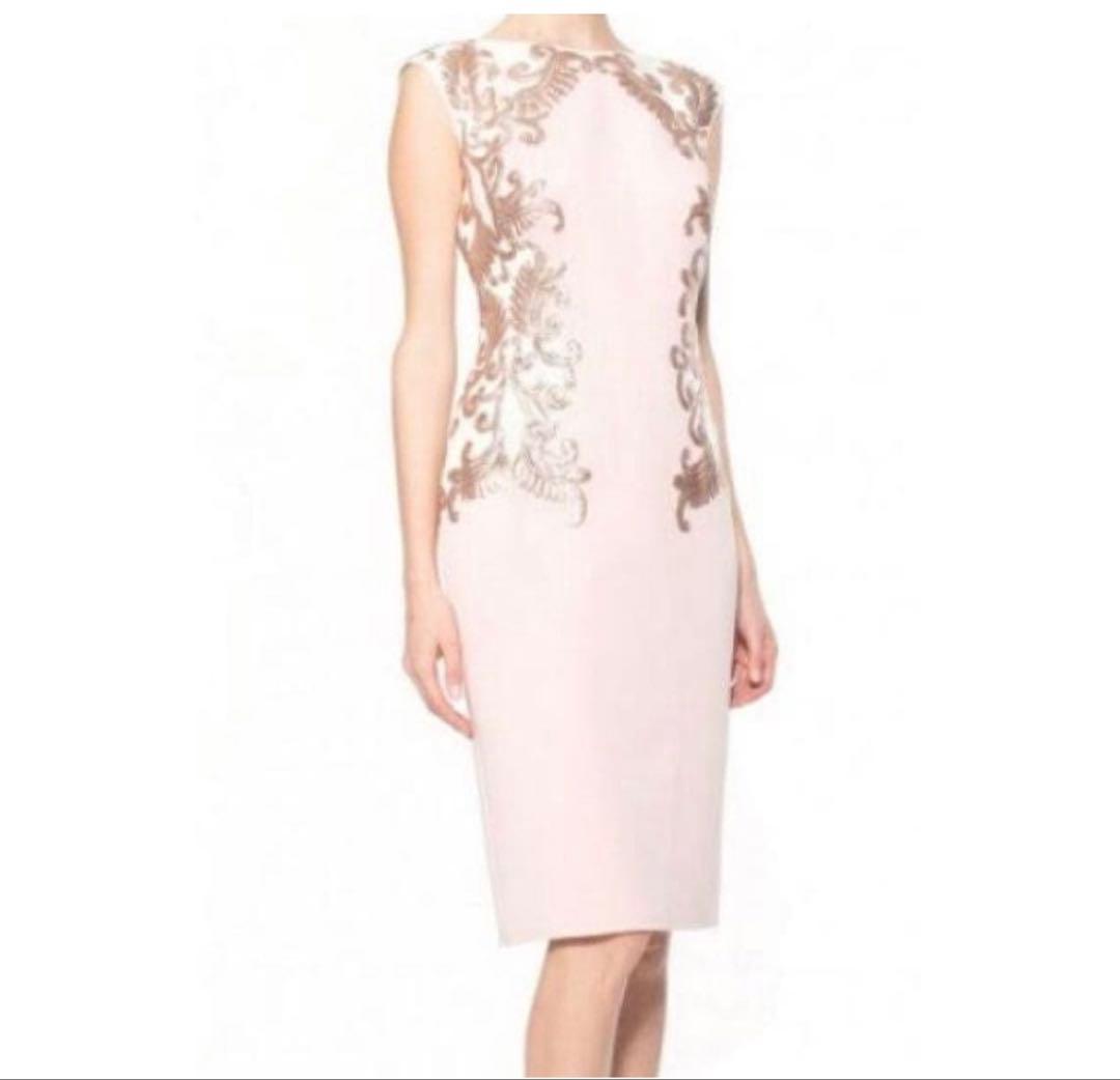 【美品】タダシショージ ピンク ノースリーブ パーティドレス サイズ2