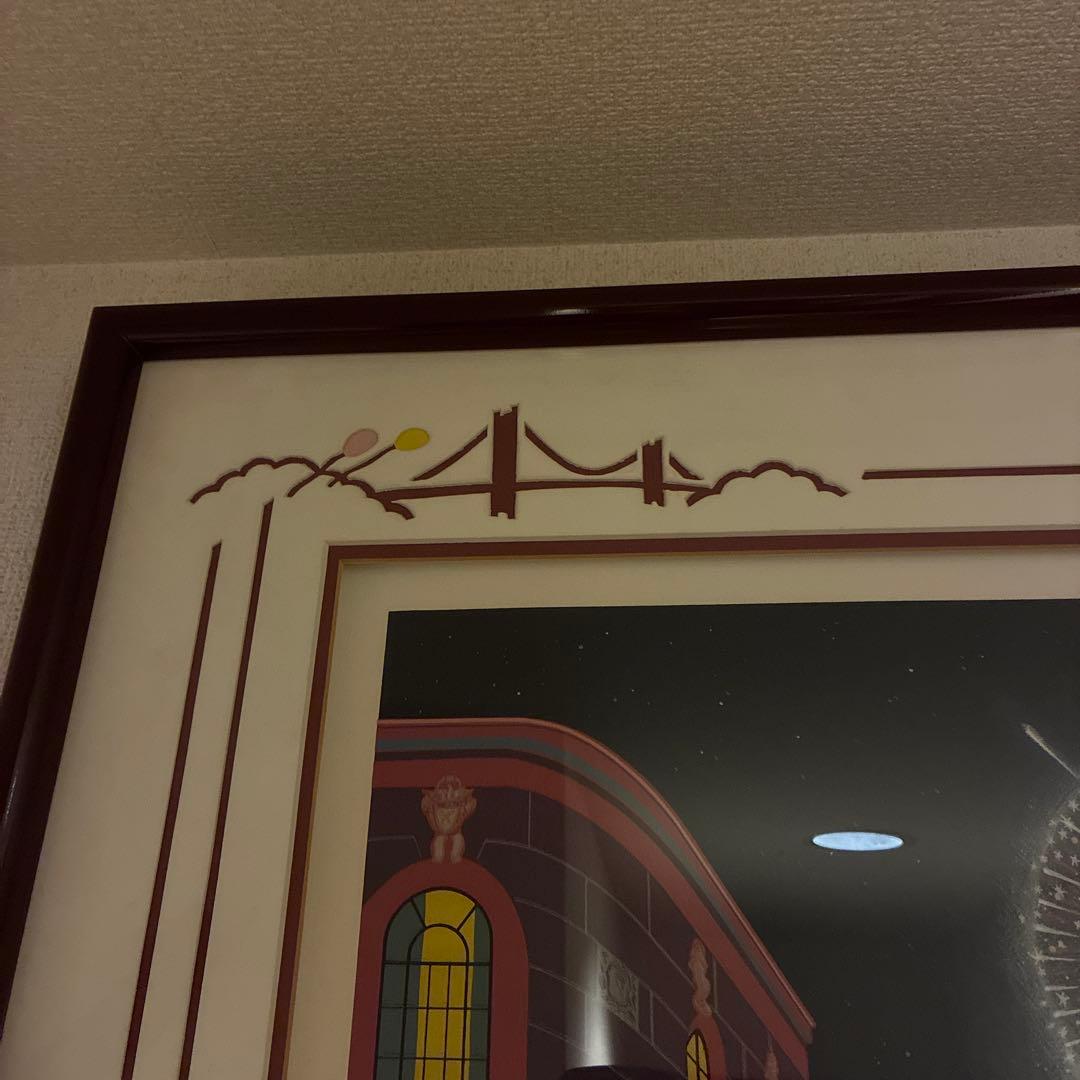 【メラニーケント】 「リターンケーブルカー」　シルクスクリーン(作品保証書付)