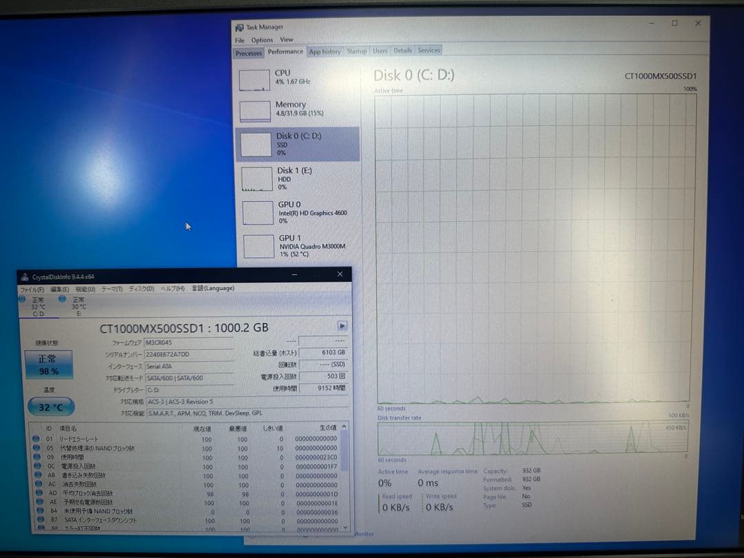 DellPrecision M6800 4930mx m3000m 訳あり