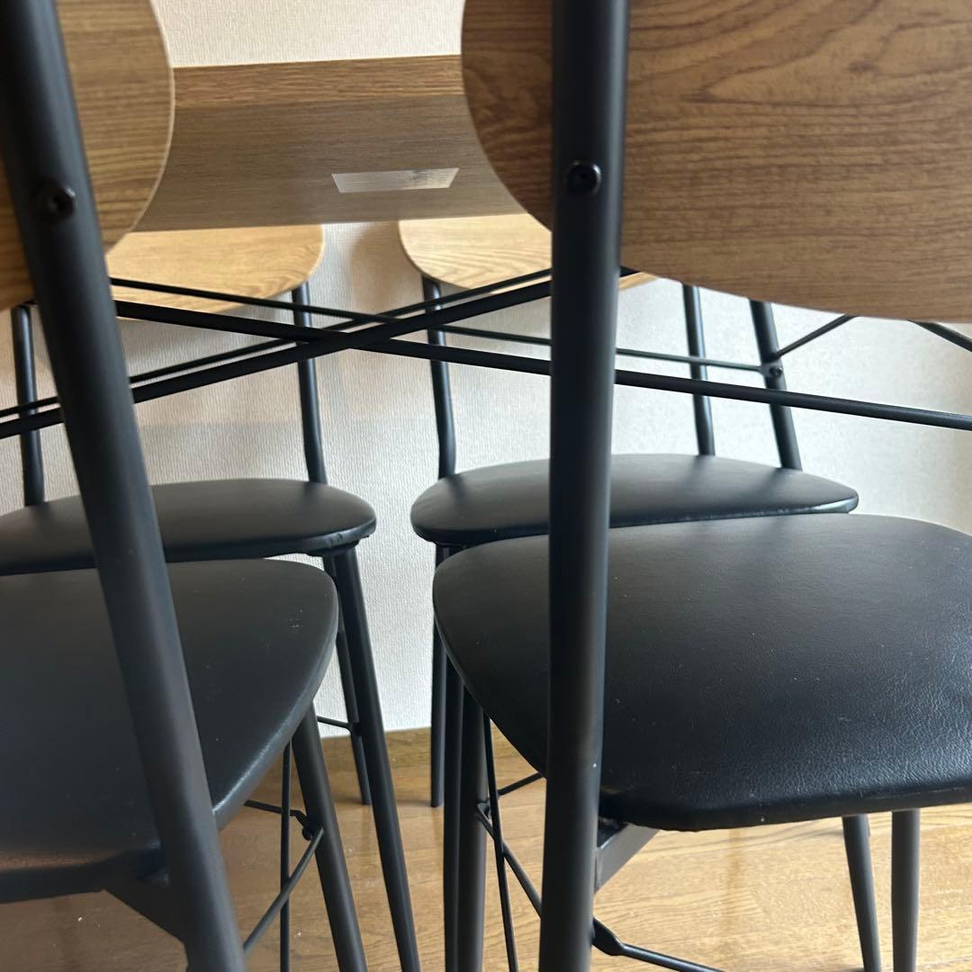 ナチュラルウッド ダイニングテーブル　５点セット