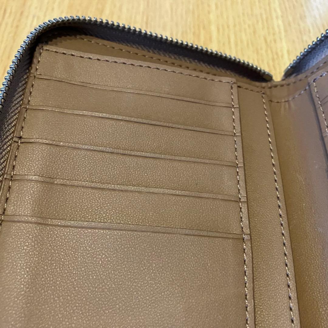 ハイビスカス　COACH ミディアム　ジップウォレットウィズフローラル