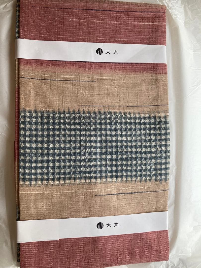 作り帯【新品・未使用】夏用　お洒落な名古屋帯　紬　カジュアル