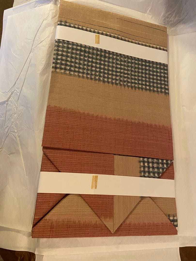 作り帯【新品・未使用】夏用　お洒落な名古屋帯　紬　カジュアル