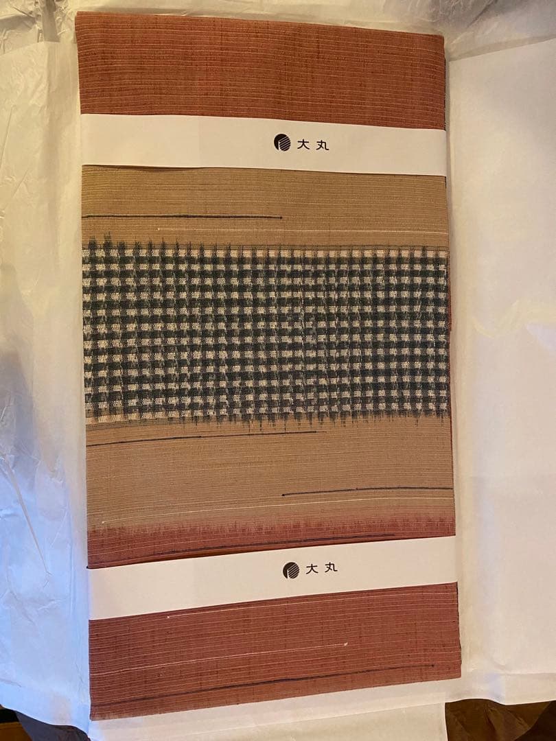 作り帯【新品・未使用】夏用　お洒落な名古屋帯　紬　カジュアル