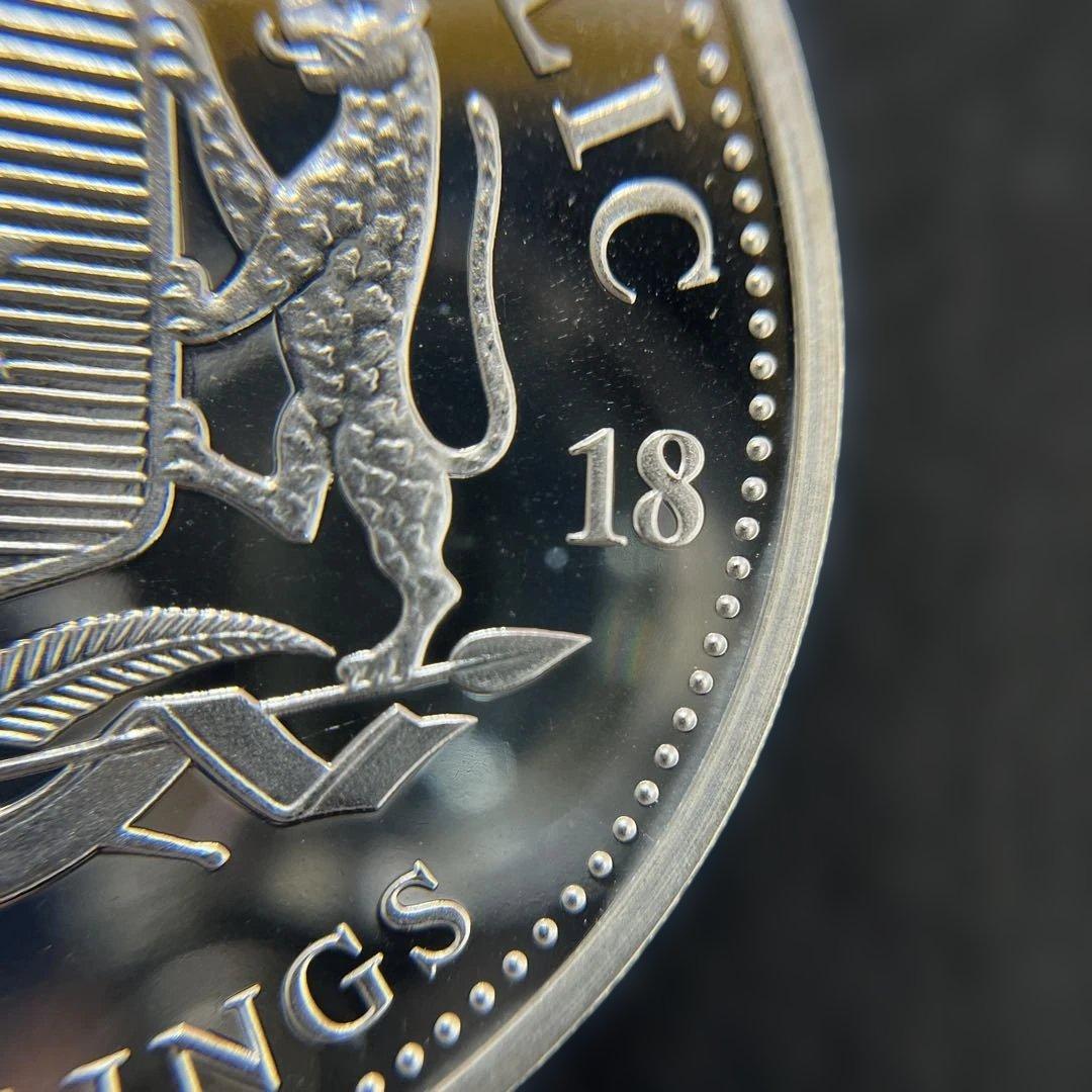 【純銀】ソマリア共和国　2018年　エレファント銀貨100シリング　1オンス①