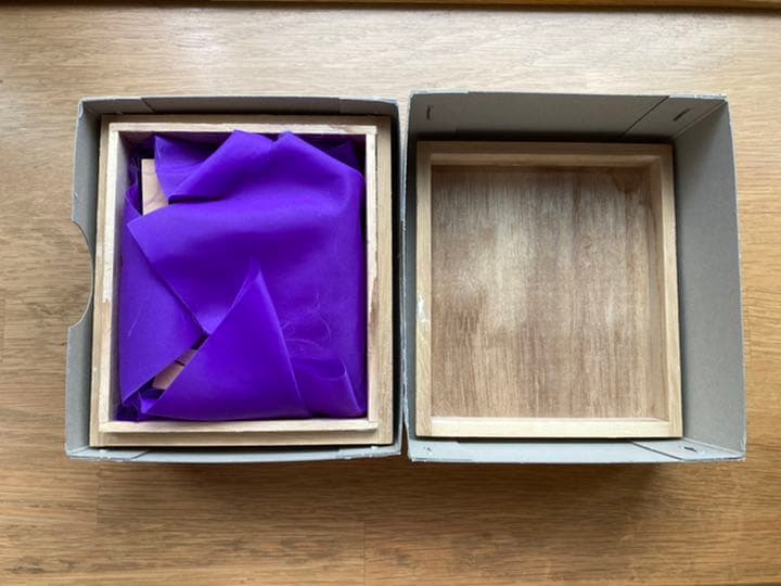 御将棋駒　天童将棋駒　特選　紫布　桐箱付き