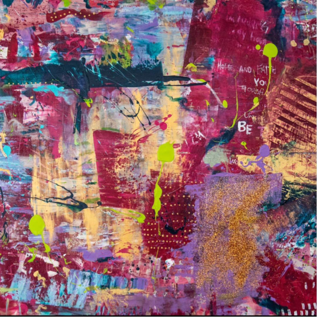 “SPARK” 抽象画の絵