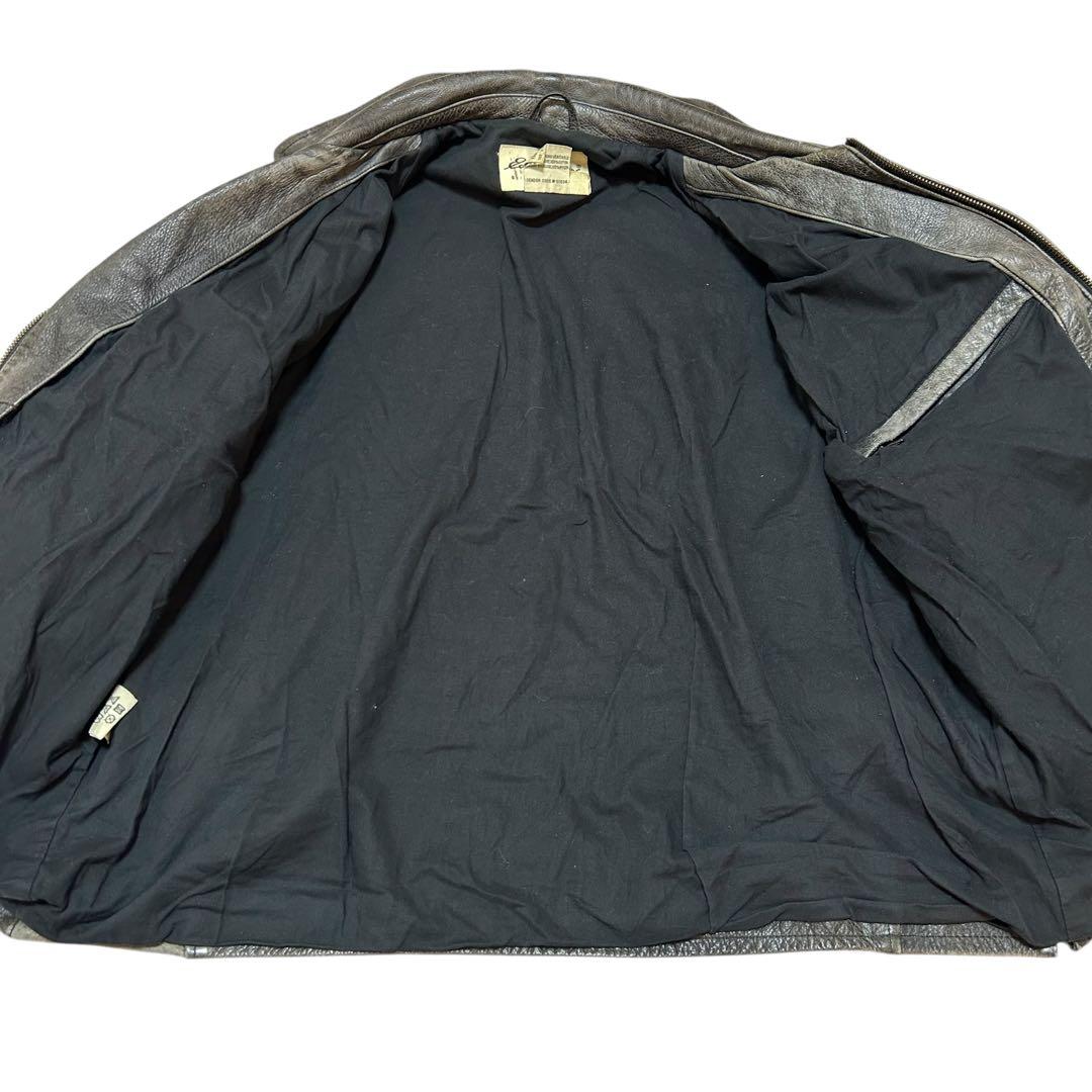 希少　Eddie Bauer レザージャケット　シングルライダース　雰囲気◎