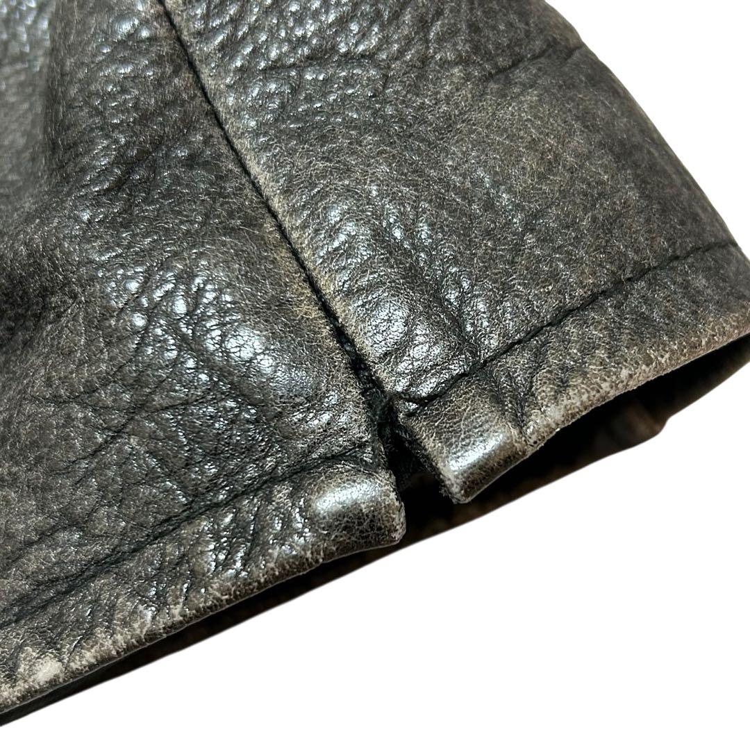 希少　Eddie Bauer レザージャケット　シングルライダース　雰囲気◎