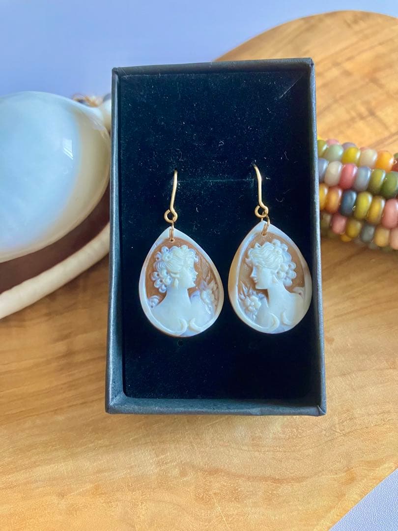 カメヲ ピアス 14kgf ハンドメイド