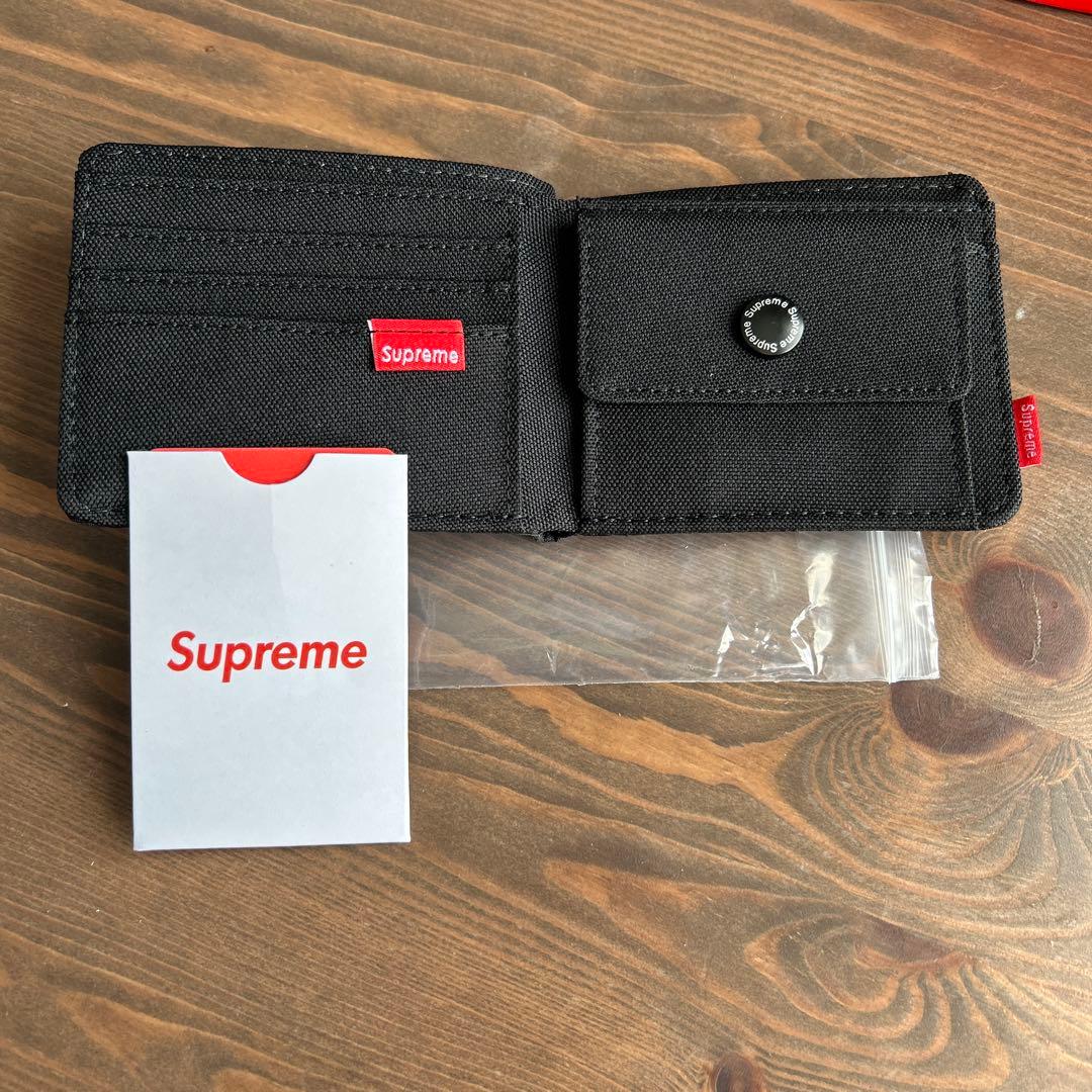 Supreme 黒 コンパクト財布