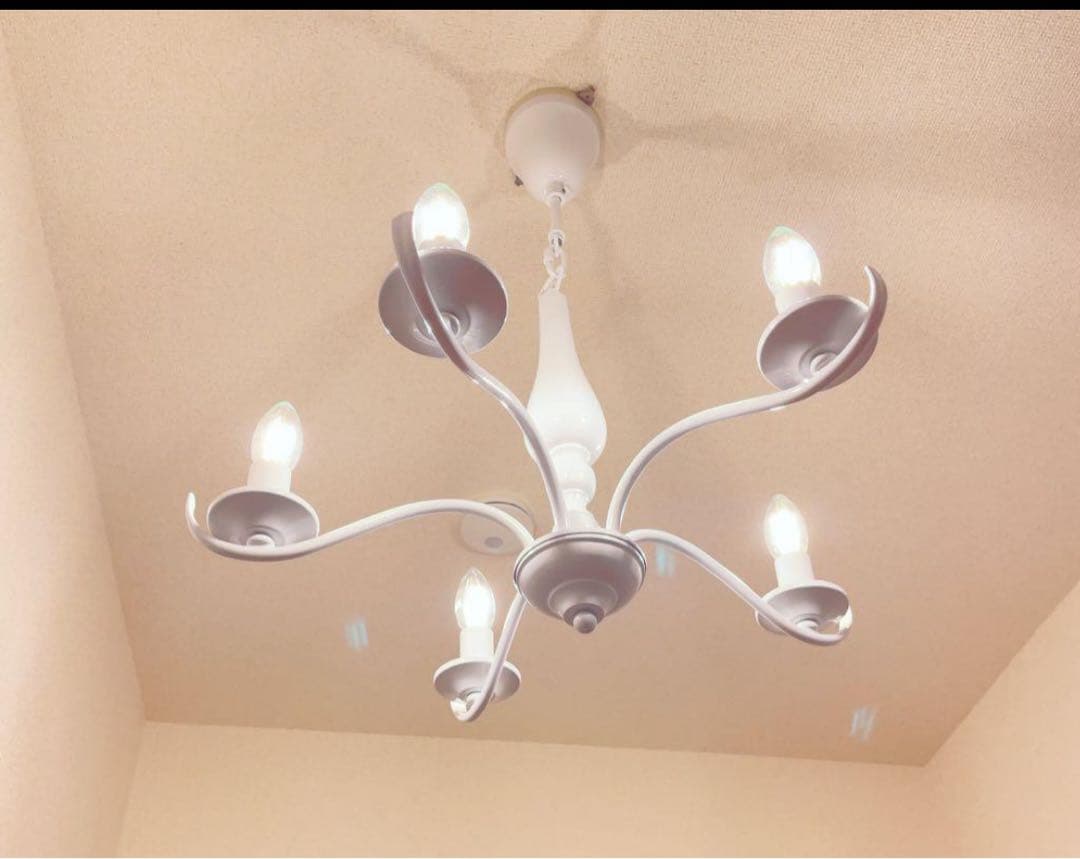 早い者勝ち❗️ 美品‼️Francfranc シャンデリア　白　フランフラン