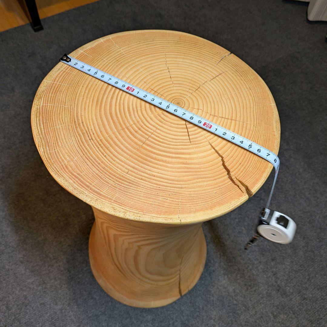 ヤムチャ　　　姫小松　天然木　丸太　椅子　スツール　テーブル　高さ約51㎝