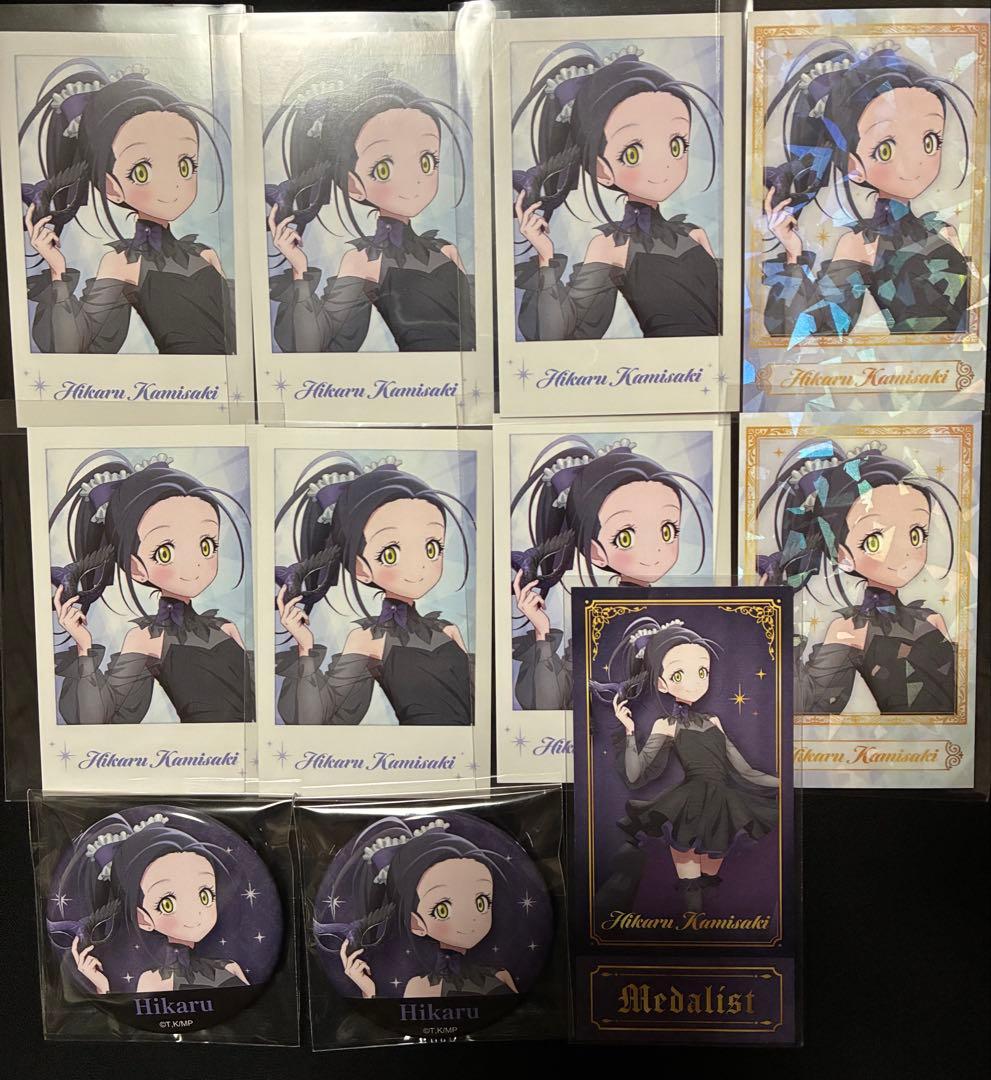 AGF メダリスト　推しパシャカード　狼嵜光　ノーマル　レア　特典　缶バッジ