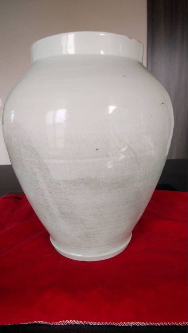 白磁壺　古伊万里　アンティーク　李朝　古美術　古道具　花器