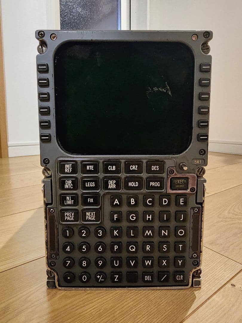 【希少 実物部品】ボーイング B737-300 MCDU 航空機コックピット部品