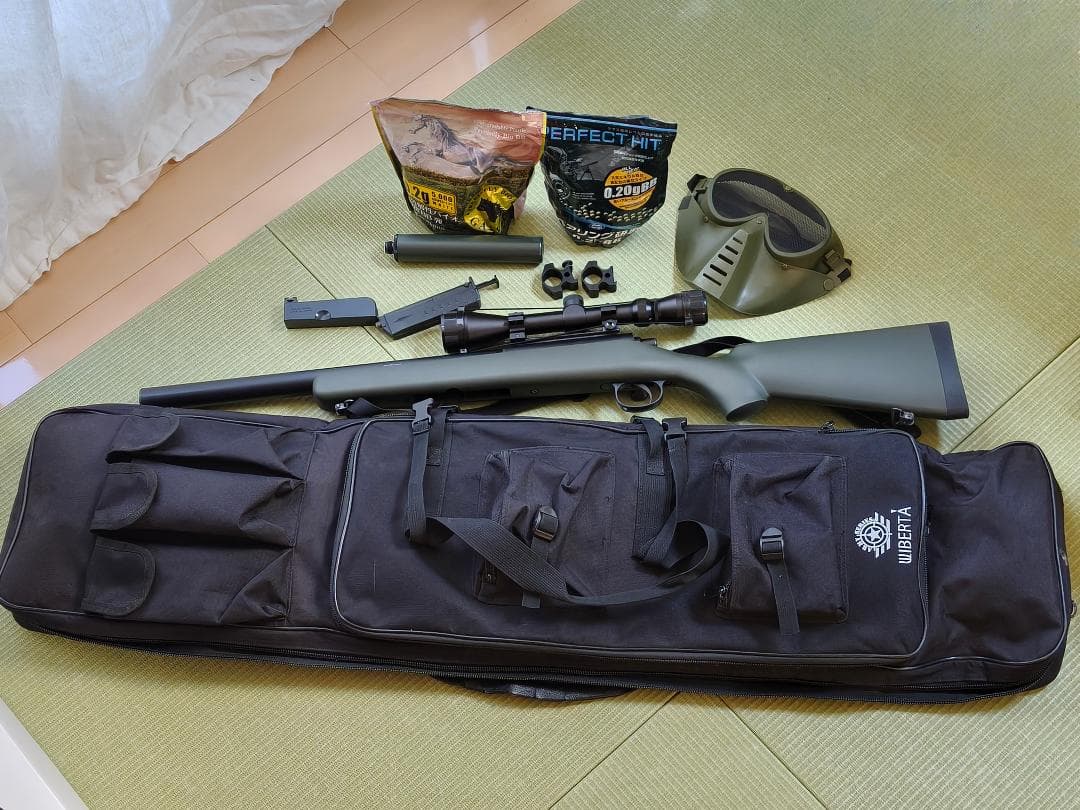バッグなし)東京マルイサバゲ―スナイパーライフルBB弾WIBERTA