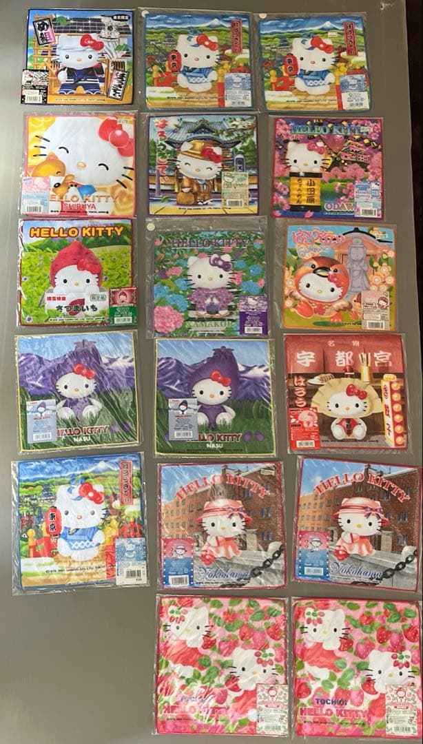 最終値下げ キティちゃん ✨レア✨ご当地キティ プチタオル 249枚 まとめ売り