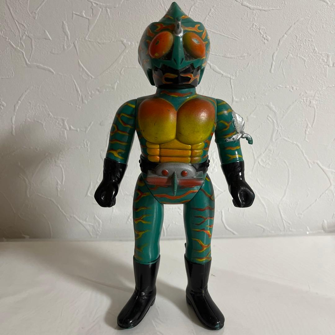 ⚠️激レア　仮面ライダーアマゾン　旧バンダイ　ソフビ　昭和レトロ　当時物　石森プロ