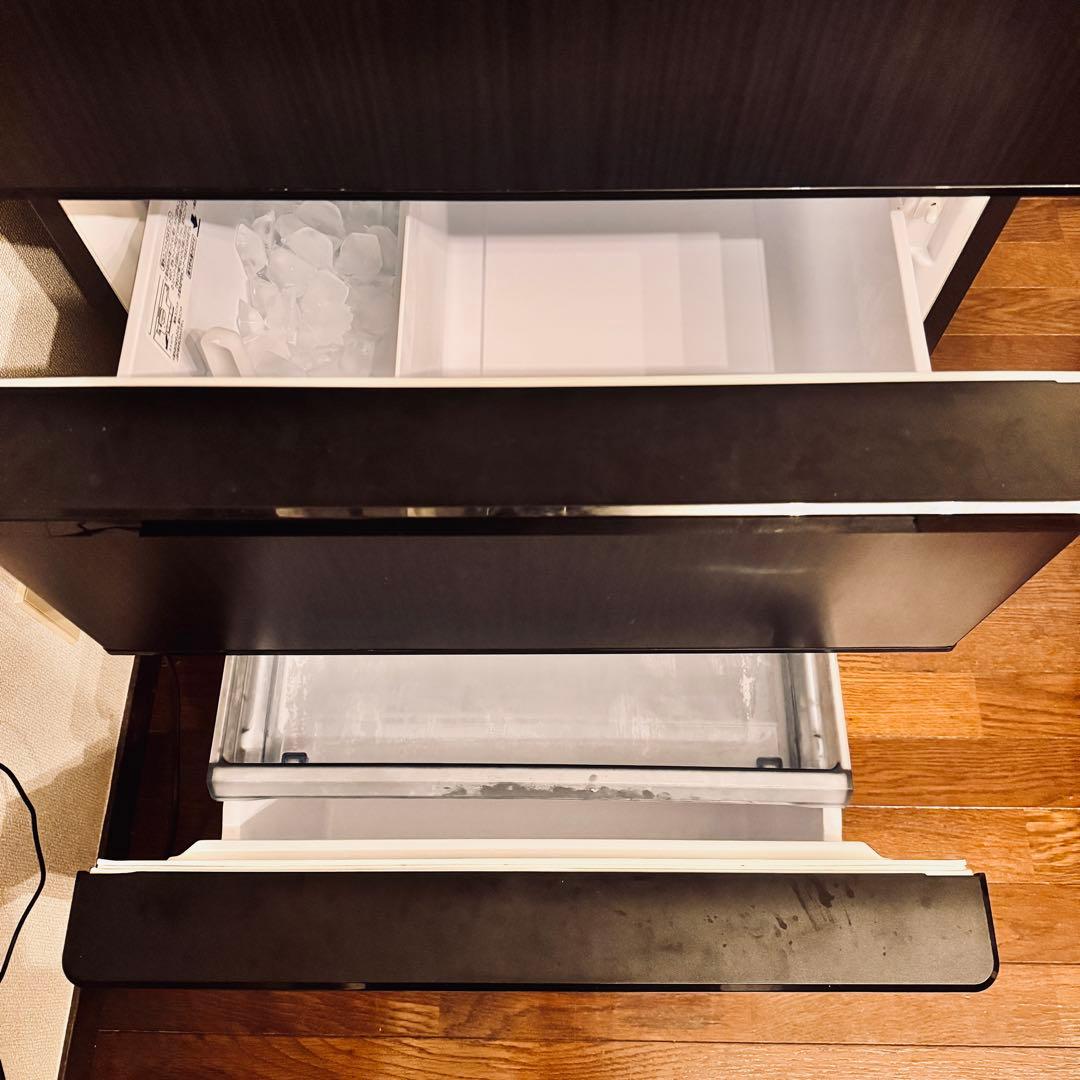 美品✨AQUA アクア 2024年式 冷蔵庫 aqr-v37p ウッドブラック