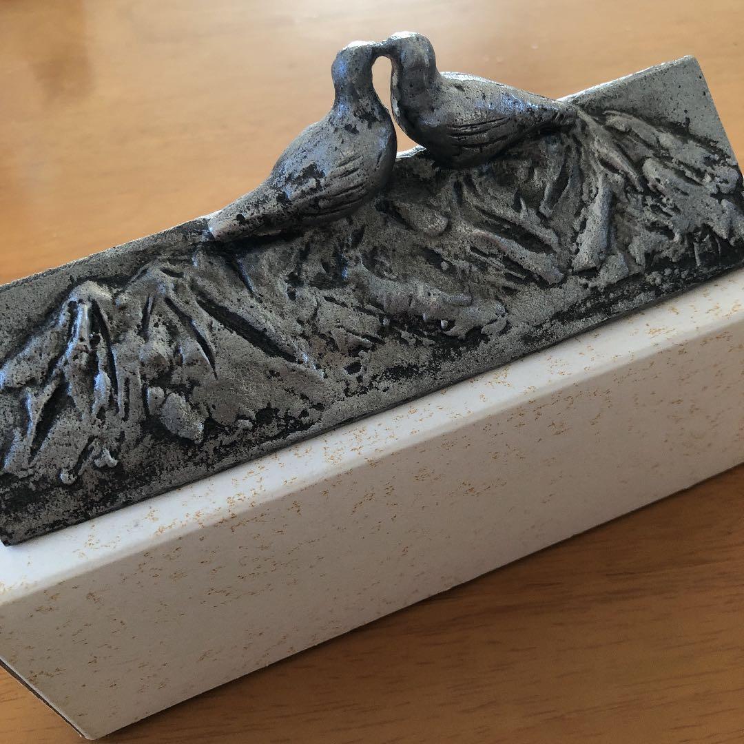 非売品　立山連峰　置物　文鎮　全日本医薬品株式会社