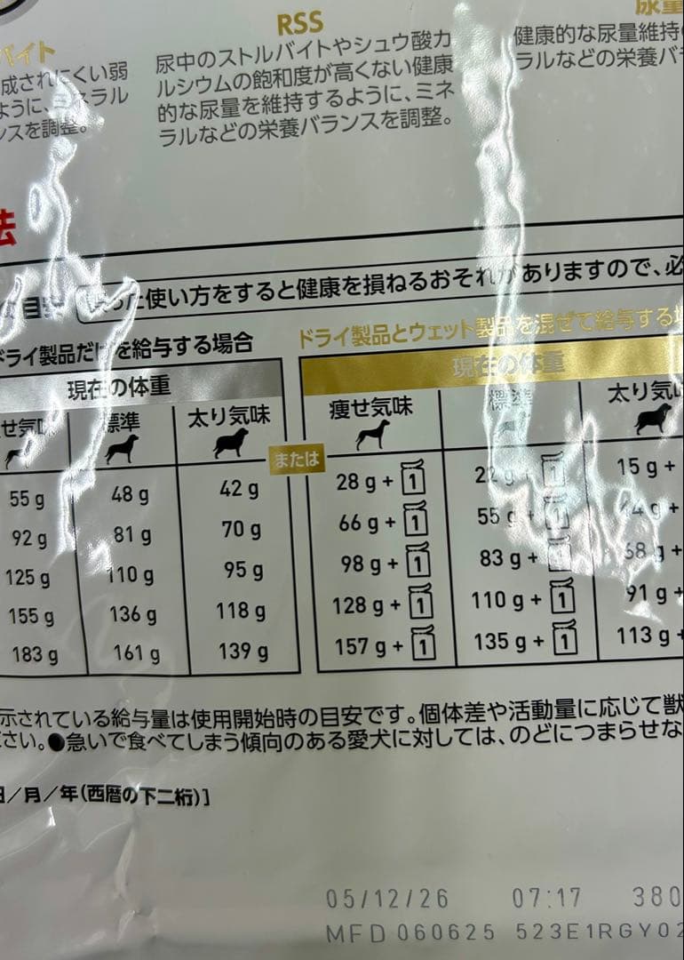 ロイヤルカナン ユリナリー S/O 小型犬用 S 3kg １袋