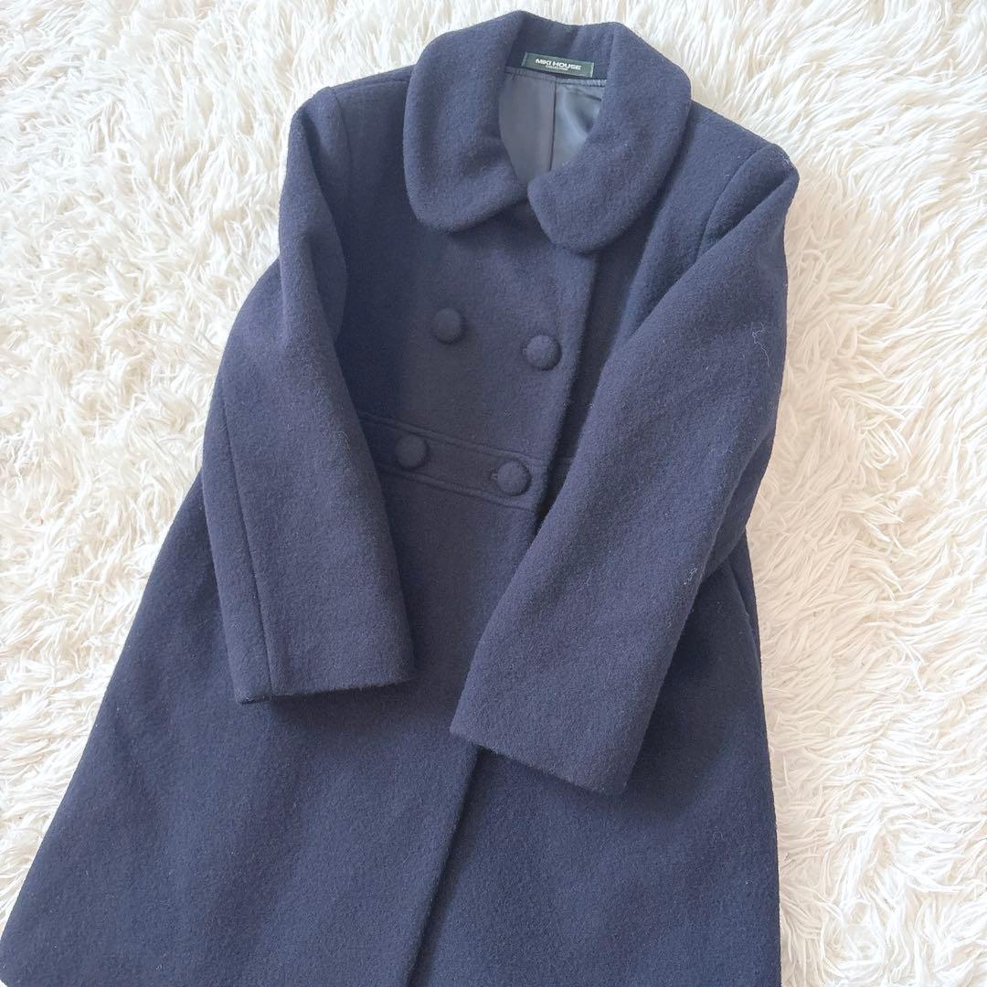 即日発送⭐︎MIKIHOUSE⭐︎ミキハウス　ウールコート ネイビー受験　塾　120