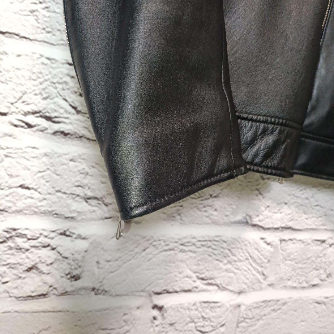 美品・希少■TETE HOMME ラムレザー ライダースジャケット シングル