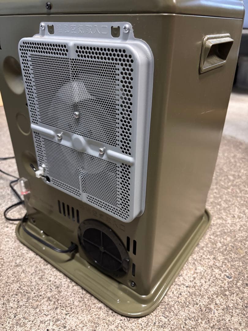 ★最安値★FH-CP25Y ポタ電で使える石油ファンヒーター オリーブグリーン★