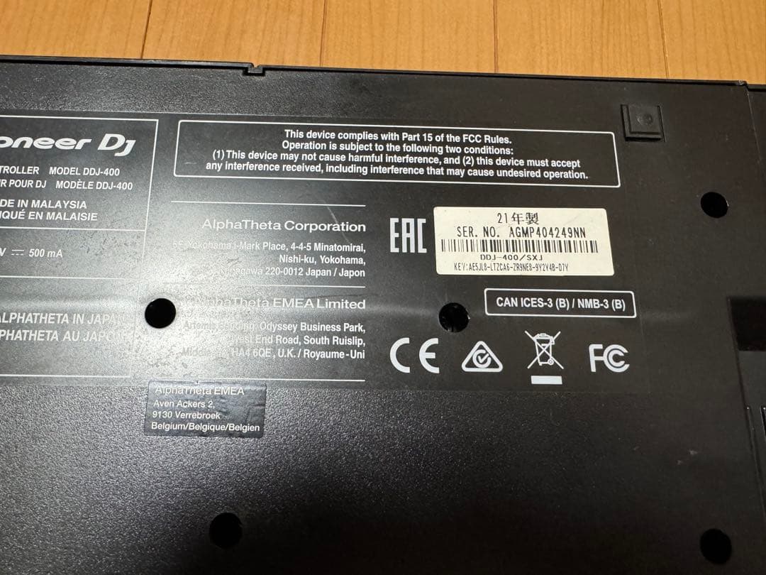 Pioneer DJ DDJ-400 2021年製