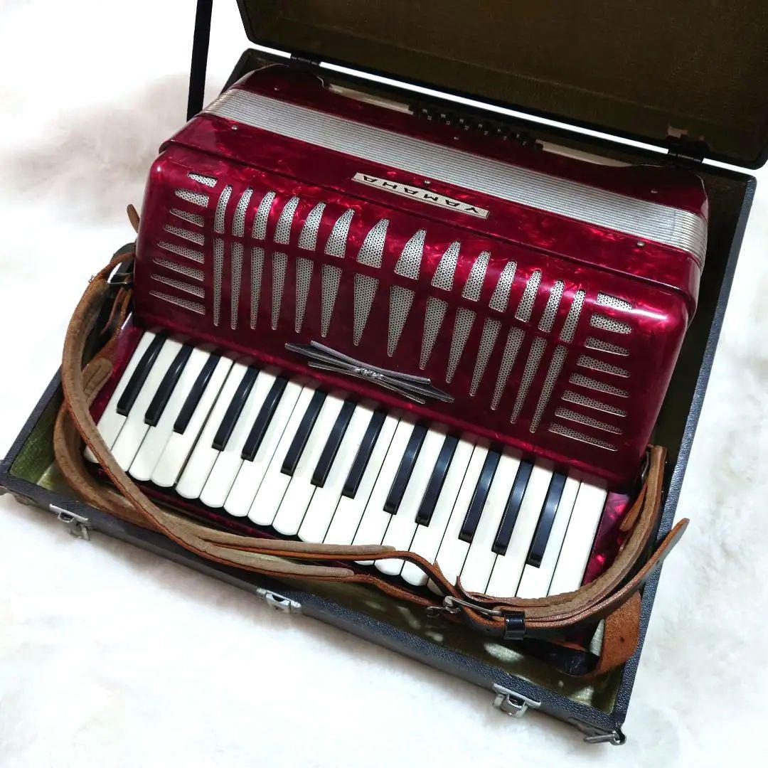 【昭和レトロ】YAMAHA アコーディオン 32鍵盤21ベース アンティーク