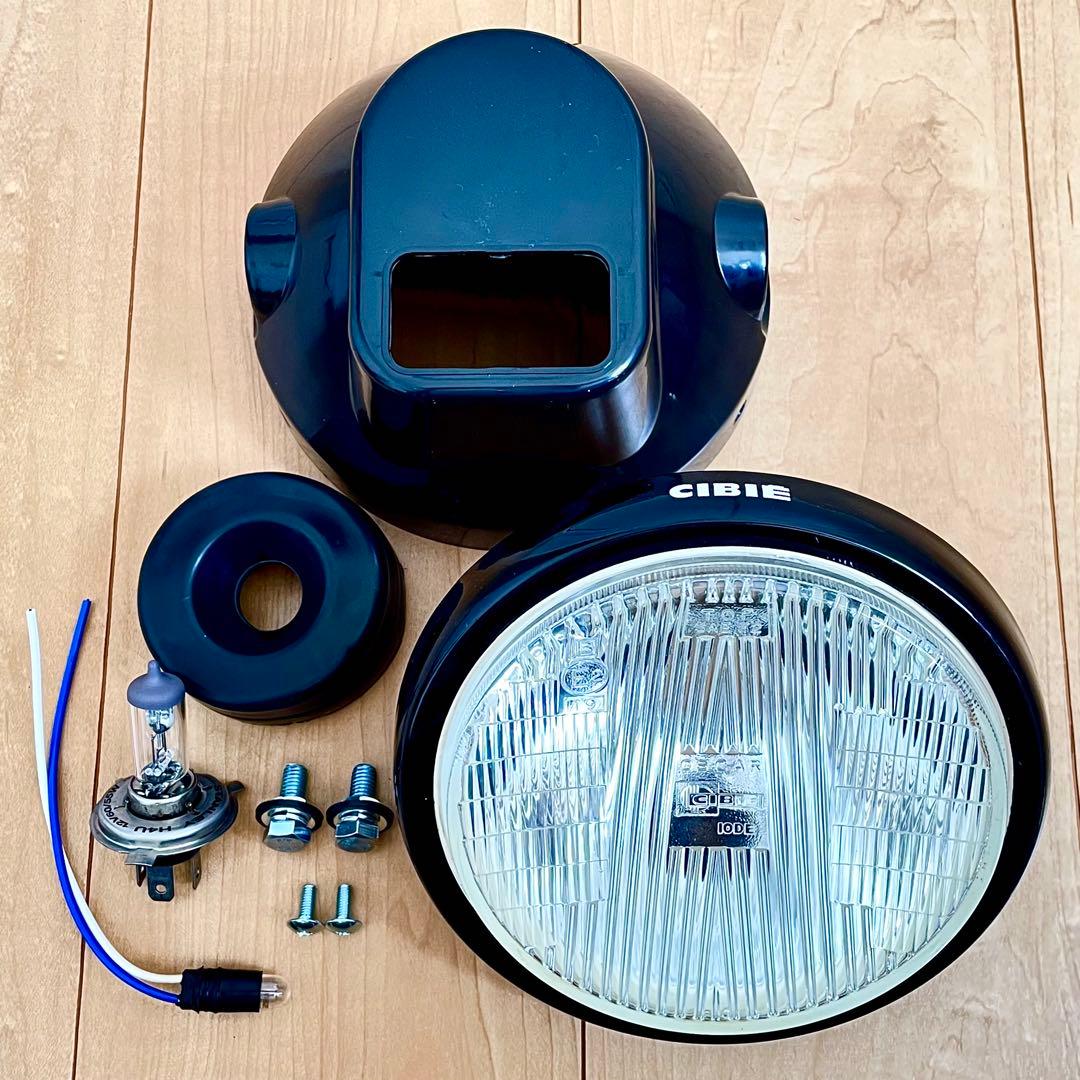 当時物 CIBIE シビエ 凹み ヘッドライト 160φ 極美品 CB250T