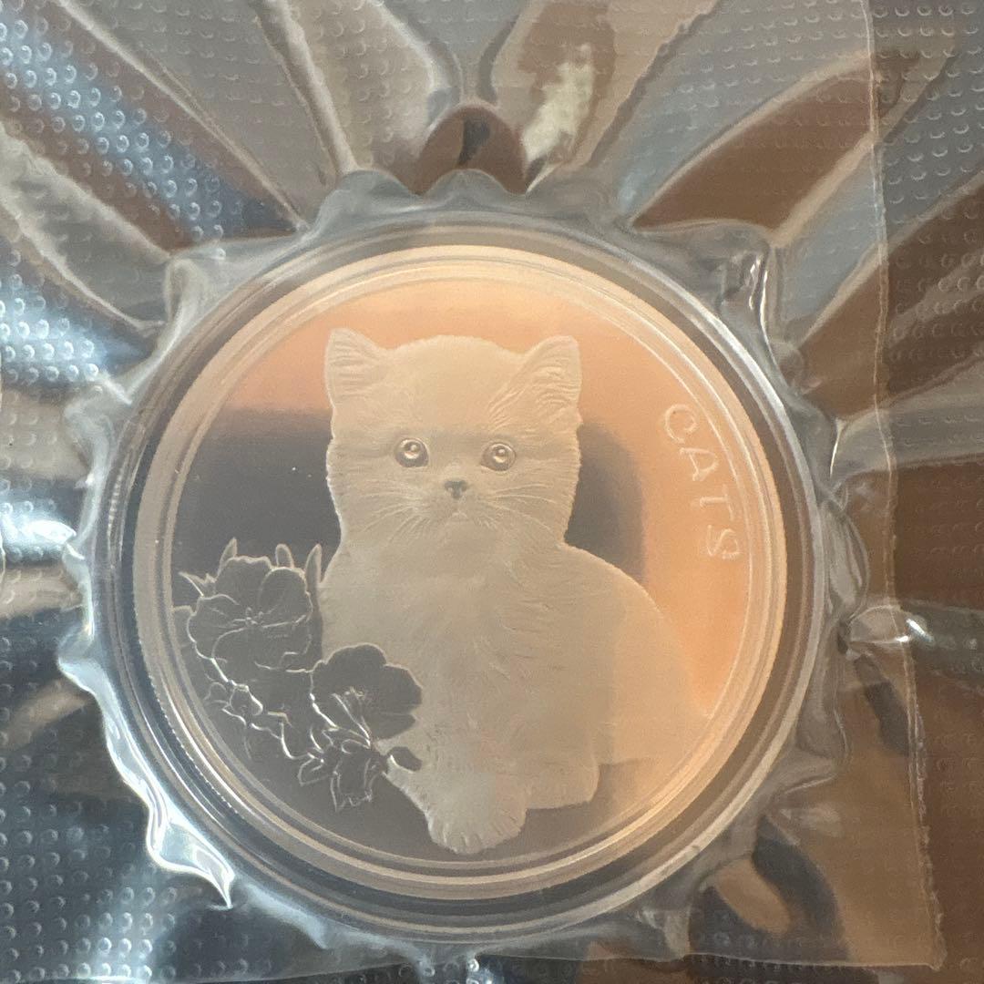 2022年 フィージーネコ銀貨　1オンス カプセル付き