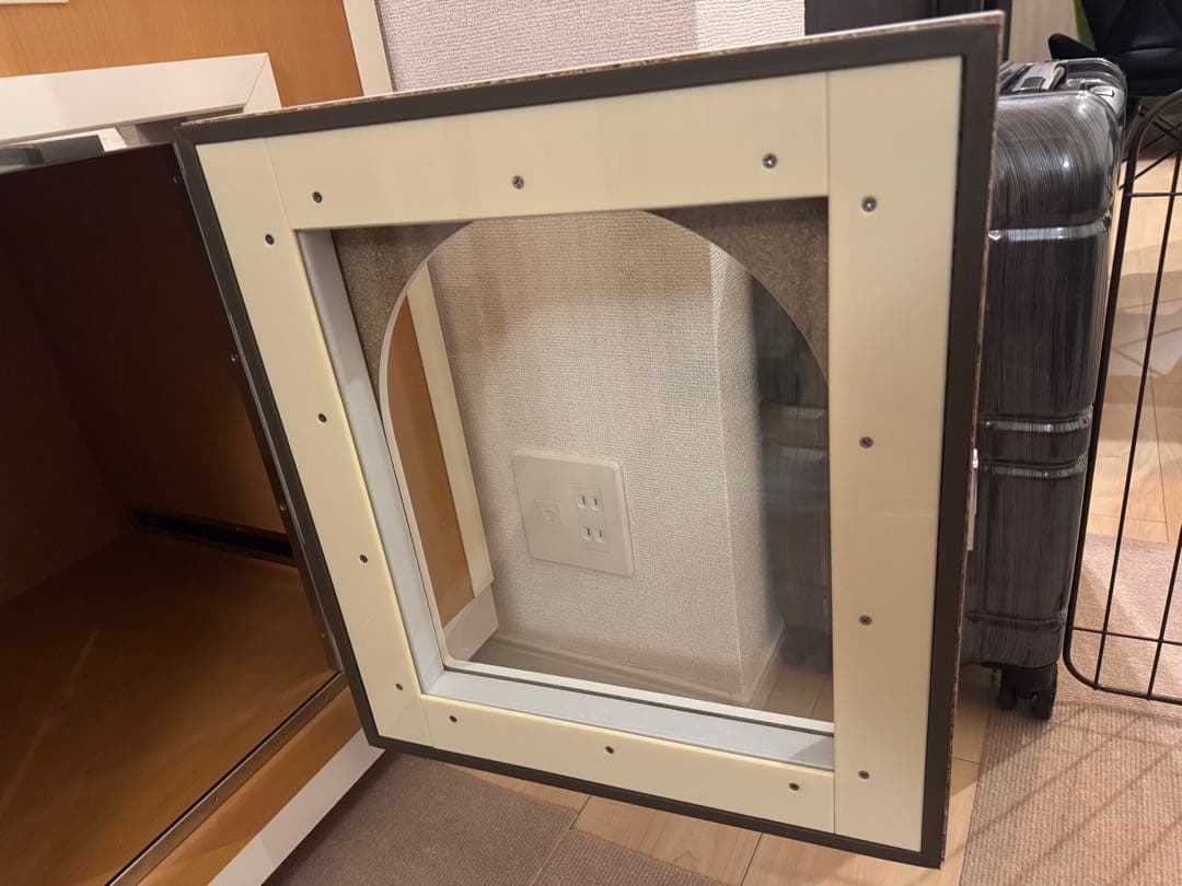 ワンだぁルーム　KAWAI カワイ音響　ペット用防音室　防音ケージ　木目調