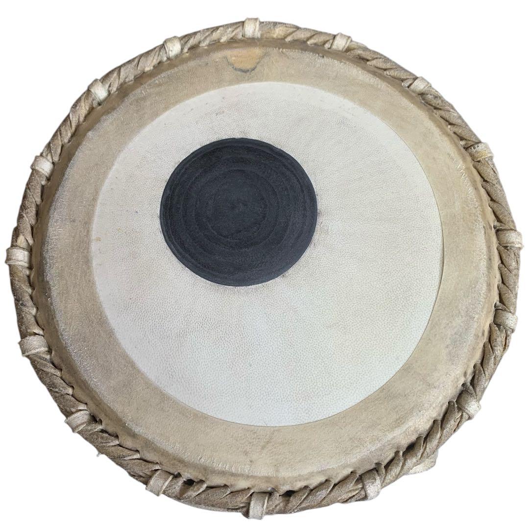 【希少】インド打楽器 タブラ&バヤンセット 台座付き