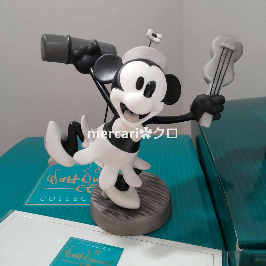 WDCC　ミッキー　ミニー　蒸気船ウィリー　フィギュア　モノクロ　ディズニー