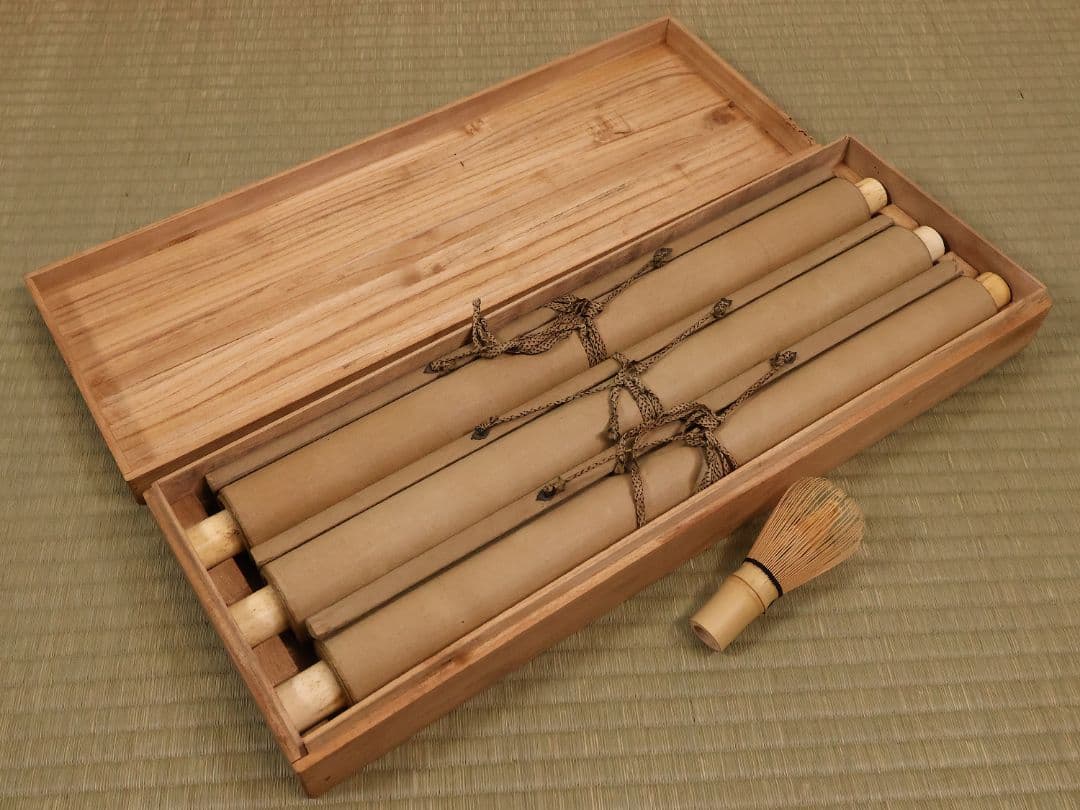 【模写】日本画 谷口藹山 寿老人 花鳥 絹本 三幅対 掛軸 富山の人 MA643