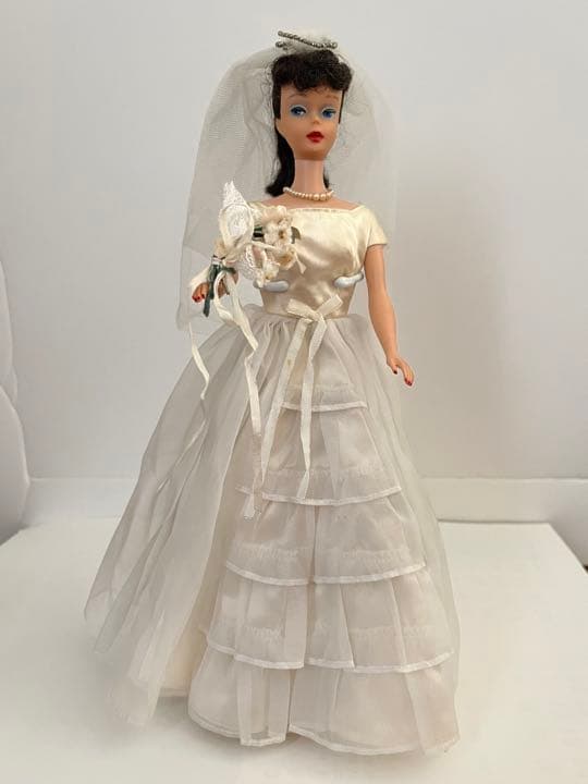 ヴィンテージバービーウエディングドレスのセット