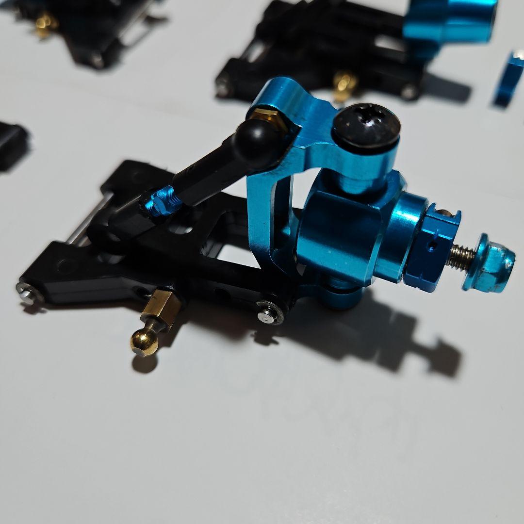 TA02用フロントリアアルミナックル、フロントCハブ、ワイドサスアーム、6角ハブ