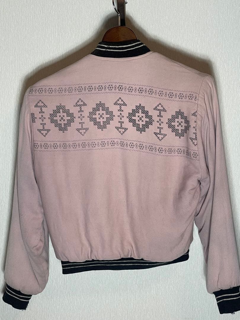 50‘s ビンテージ ギャバ　雪柄