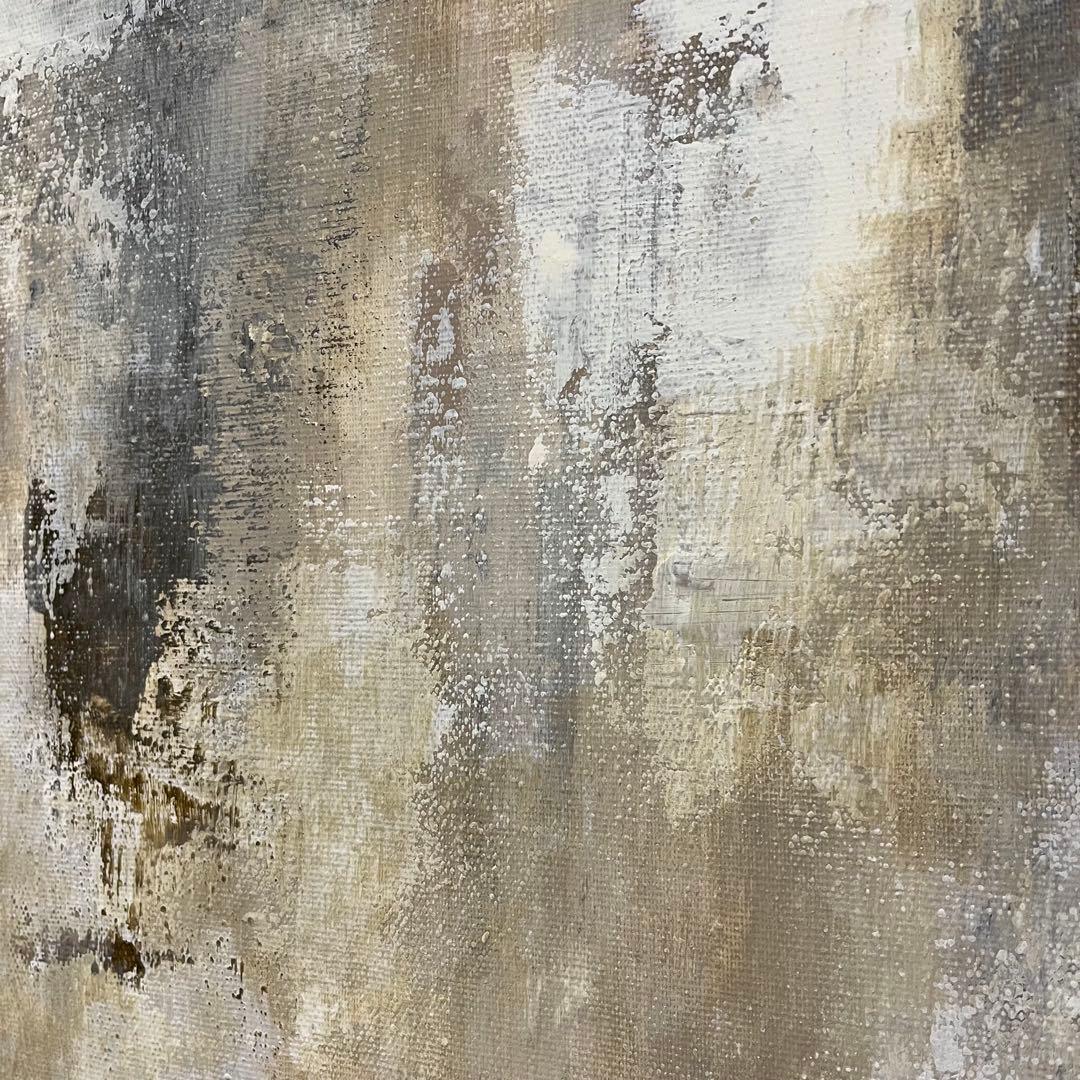 O's 168. F6 テクスチャーアート 絵画 インテリア ブラウン