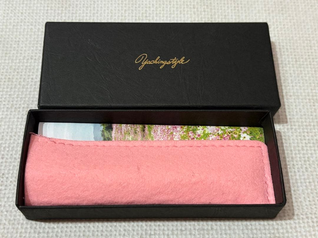 石丸文行堂ガラス万年筆 白木峰グレースピンク ショート軸