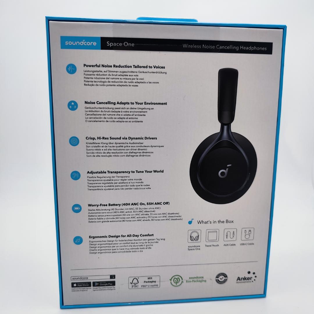 Anker Soundcore Space One ブラック ANC 55時間