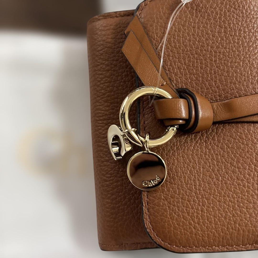 Chloé 小さな三つ折り財布 タン