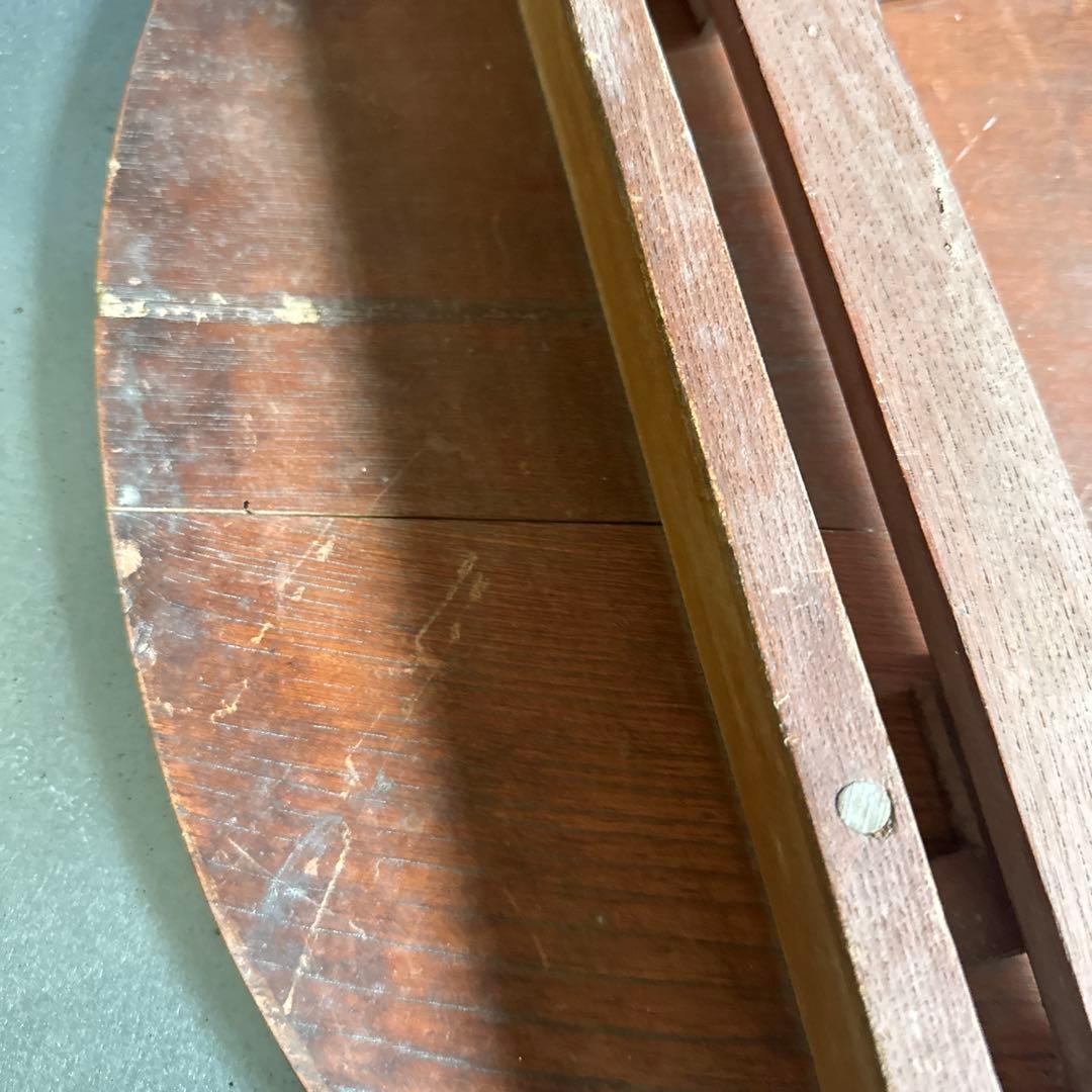 瞬間的お値下げ‼️ちゃぶ台　ラウンド木製テーブル