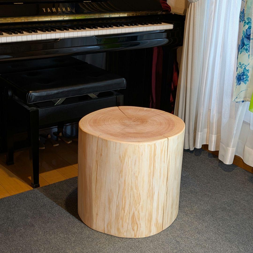 Borsalino　天然檜　特大　切り株　椅子　テーブル　高さ約43㎝