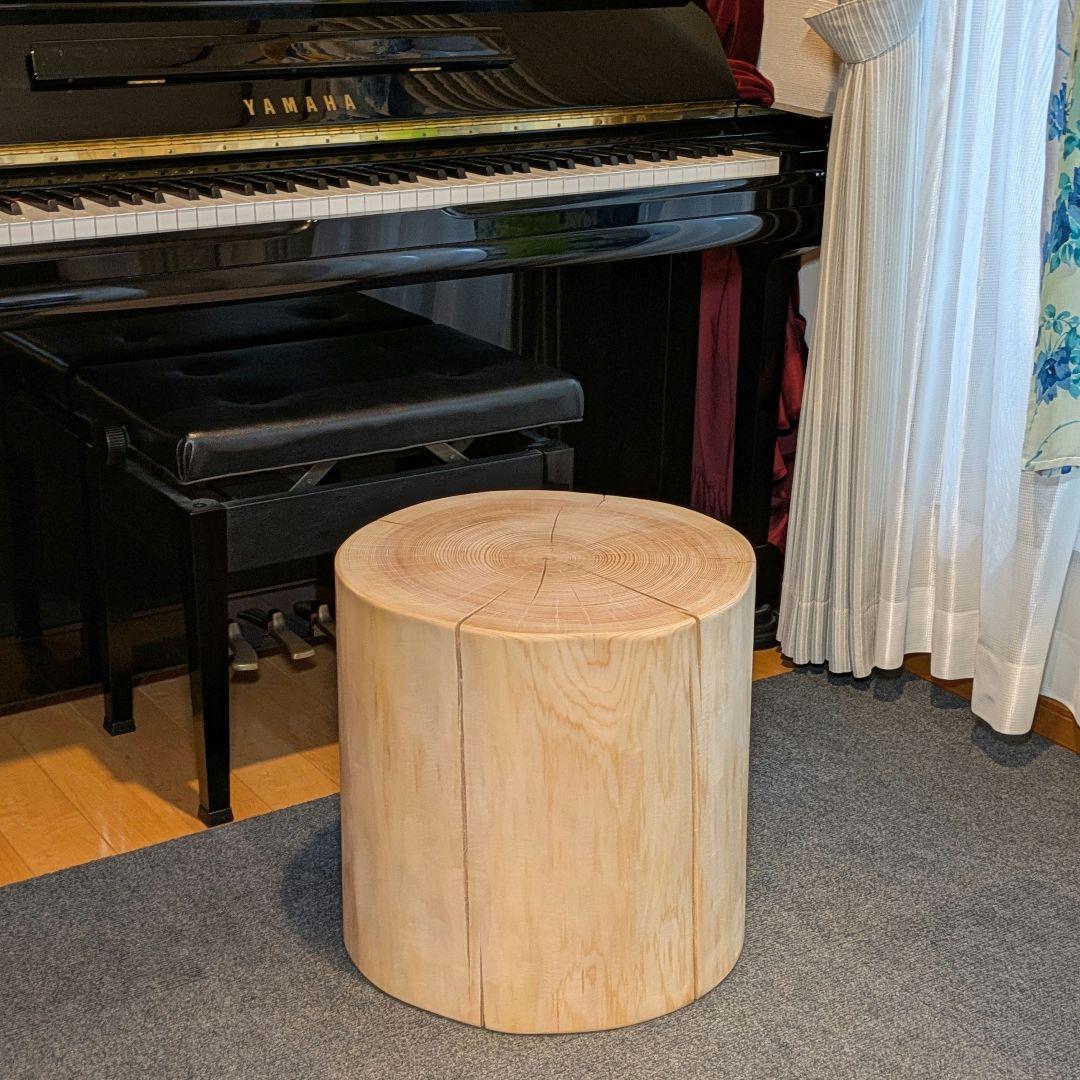 Borsalino　天然檜　特大　切り株　椅子　テーブル　高さ約43㎝