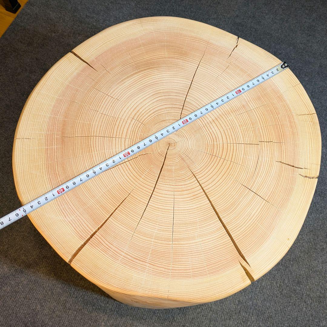 Borsalino　天然檜　特大　切り株　椅子　テーブル　高さ約43㎝